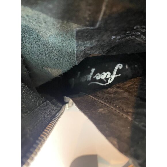 Free People Women's Jack Leather Slouch Ankle Zip Boot Black Size 38 US 7.5 8 - Picture 13 of 16